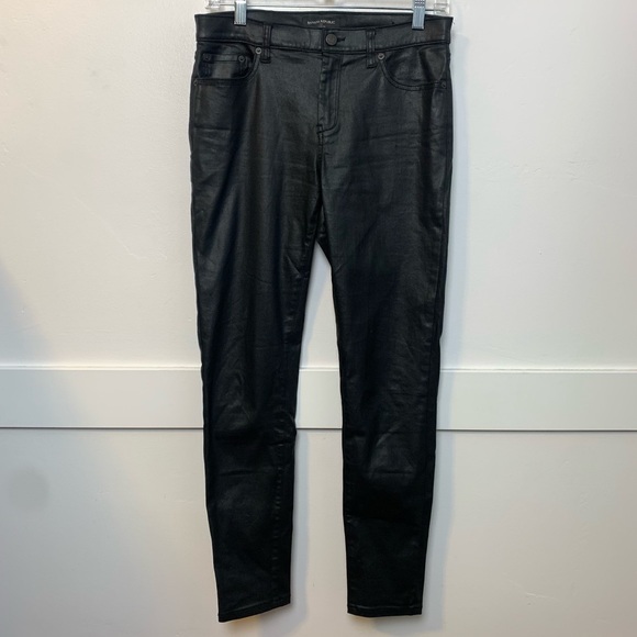 Banana Republic Pants - Banana Republic Black Coated Skinny Fit Jean